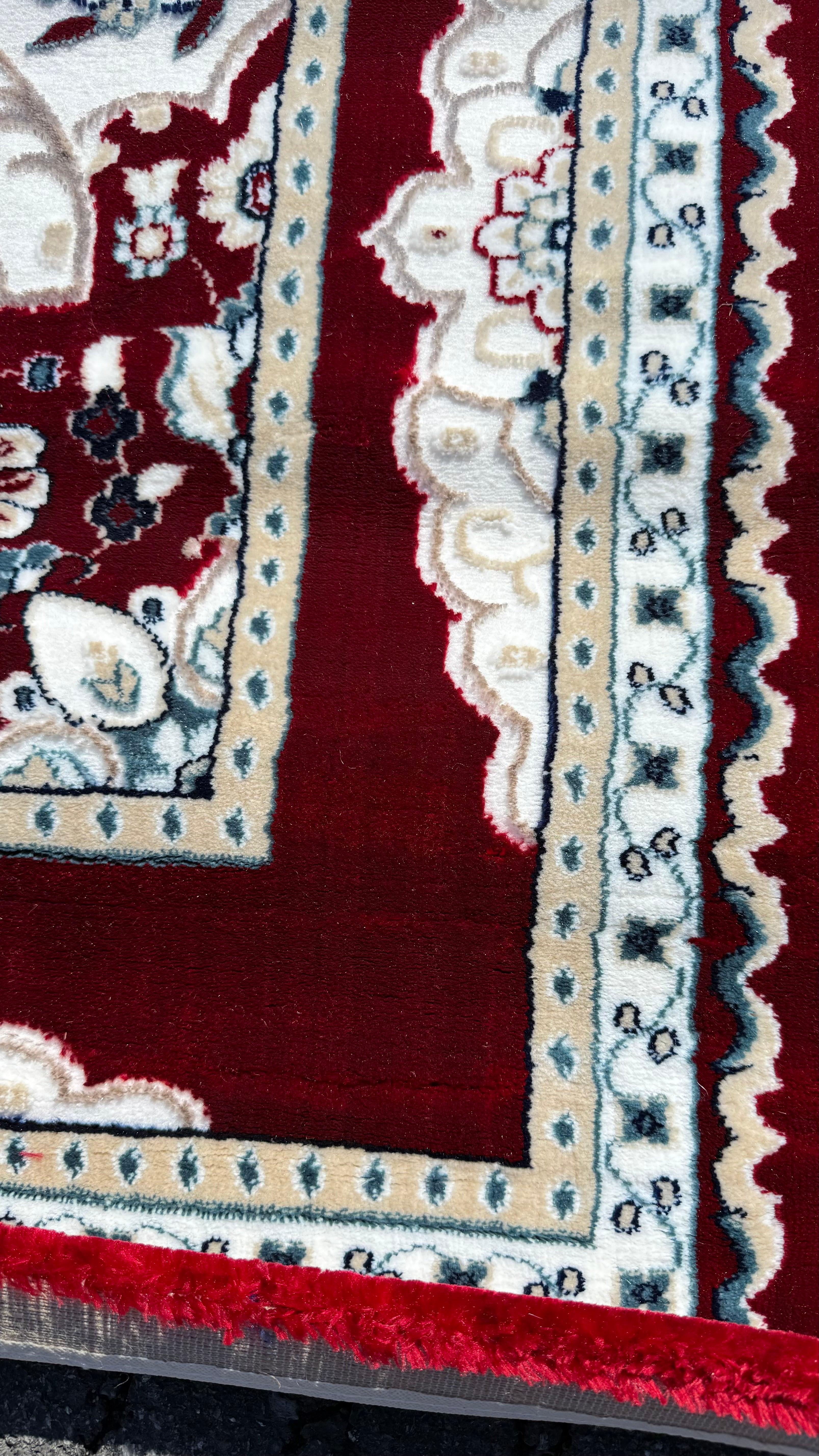 10x13ft Red/Beige Istanbul Wool Rug