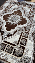 10x13ft Brown/Beige Soft Wool Istanbul Rug