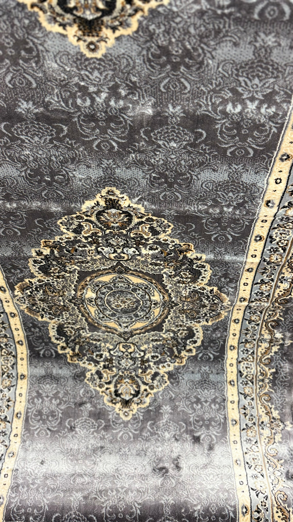Grey/Beige Istanbul Turkish Wool Rug - Multiple Sizes