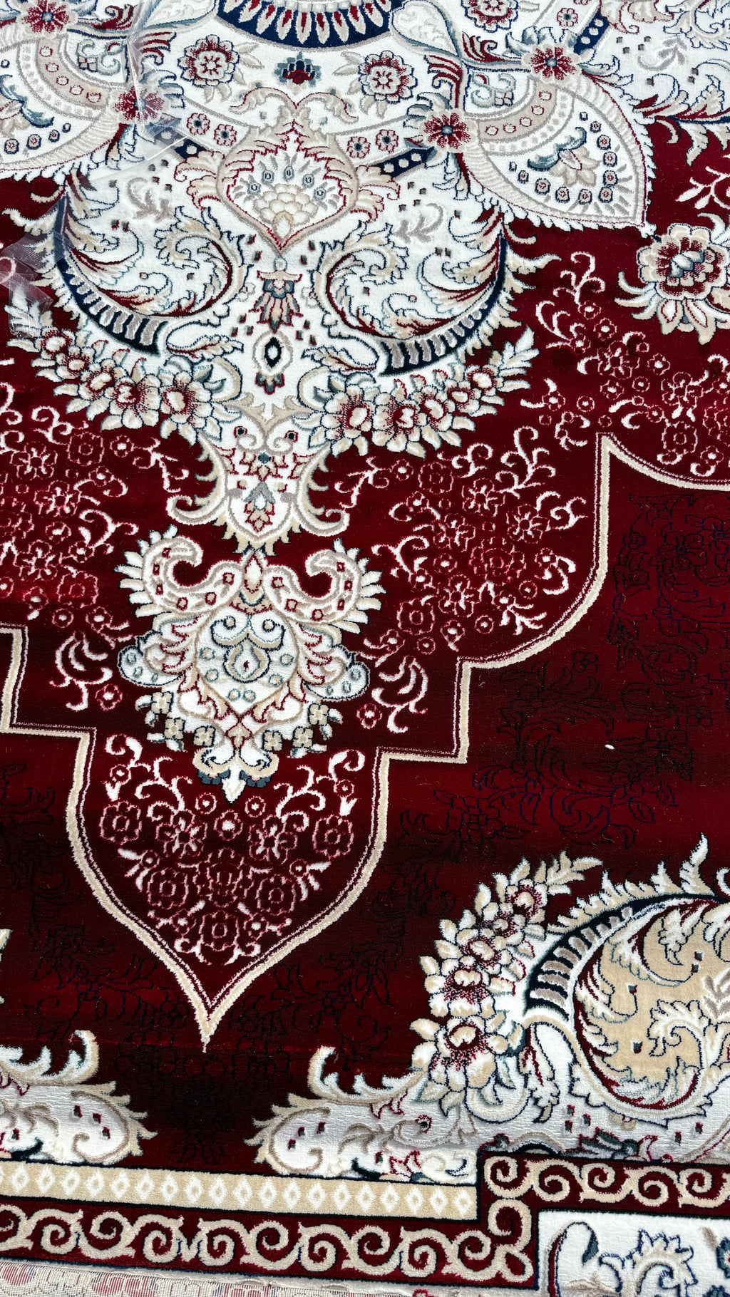 10x13ft Burgendy/Beige Soft Wool Istanbul Rug