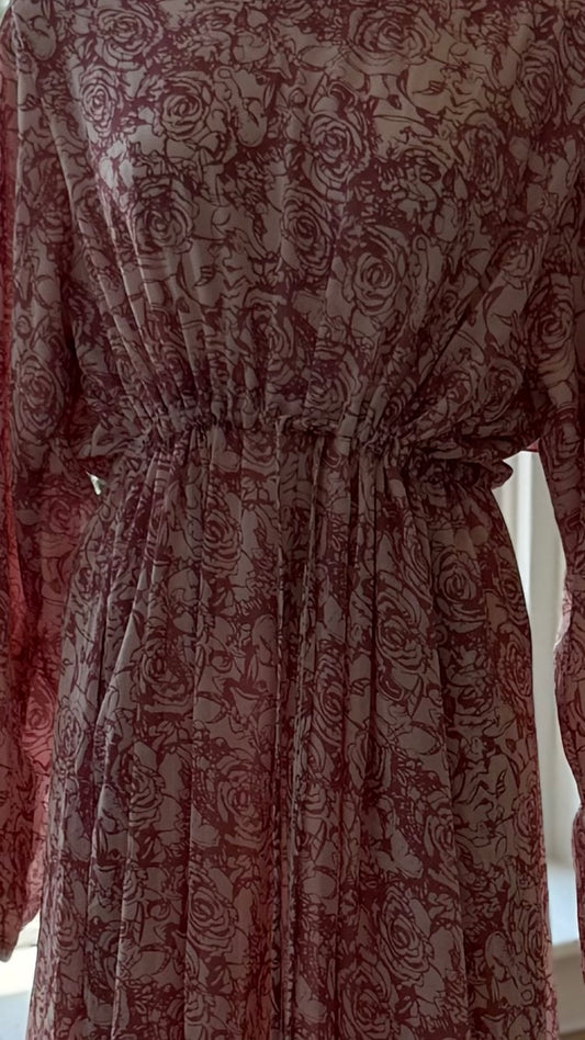 Saffron Dress – Sand & Rust Bloom