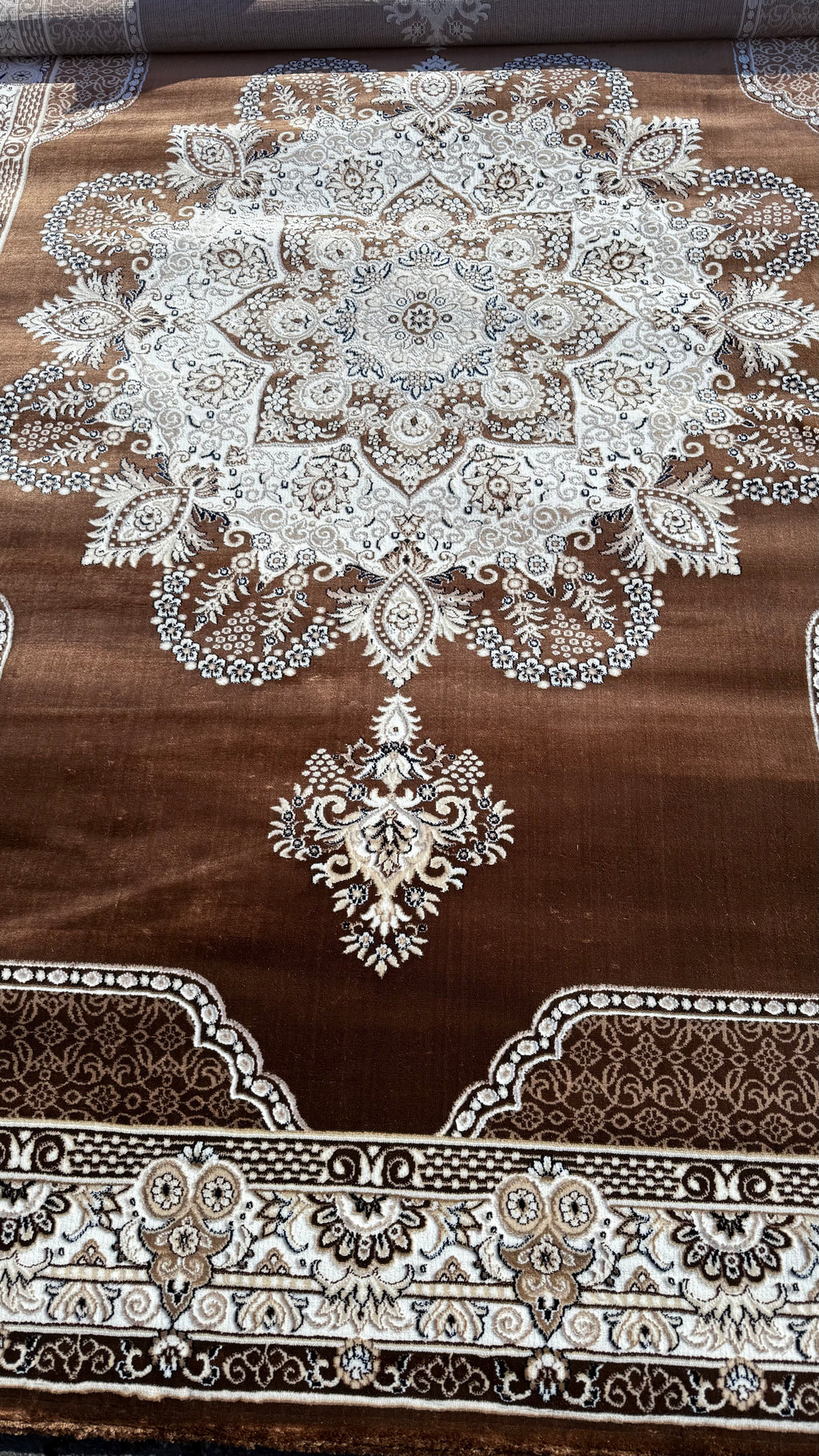 10x13ft Brown/Gold Soft Wool Istanbul Rug