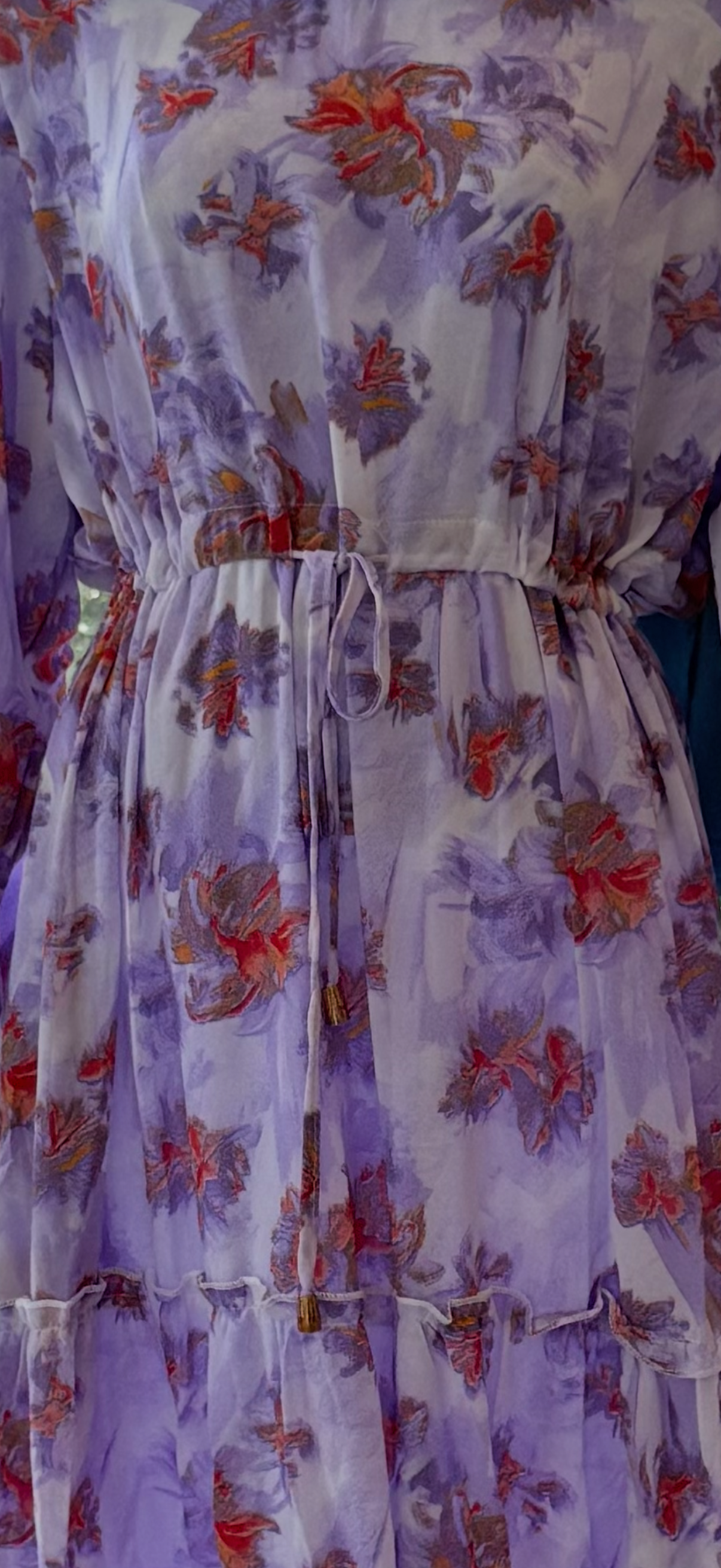 Lotus Dress – Ivory with Wild Bloom