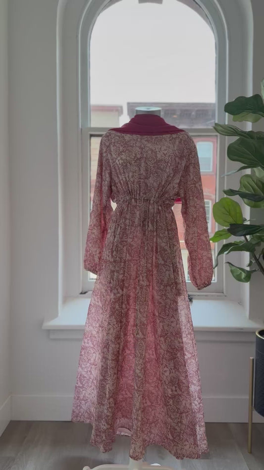 Saffron Dress – Sand & Rust Bloom